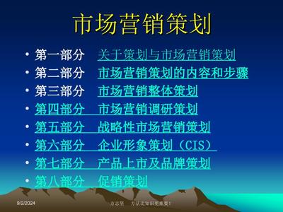 市场营销策划讲义